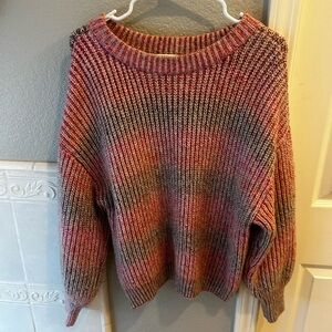 Universal Thread pink and Gray Knit Sweater